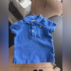 Ralph Lauren Toddler Polo in Bright Blue with Yellow Pony